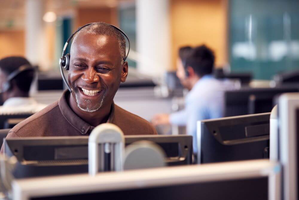 man working in the collections industry