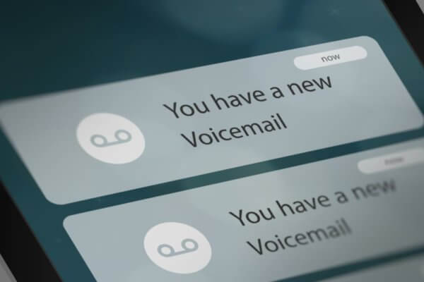voicemail message